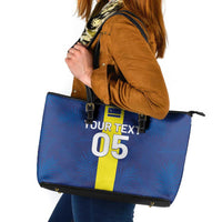 Custom Curacao Football Leather Tote Bag Go Champions Flag Style - Wonder Print Shop