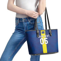 Custom Curacao Football Leather Tote Bag Go Champions Flag Style - Wonder Print Shop
