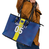 Custom Curacao Football Leather Tote Bag Go Champions Flag Style - Wonder Print Shop