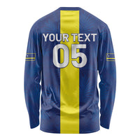 Custom Curacao Football Long Sleeve Shirt Go Champions Flag Style - Wonder Print Shop