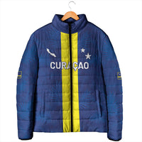 Custom Curacao Football Padded Jacket Go Champions Flag Style - Wonder Print Shop