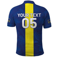 Custom Curacao Football Polo Shirt Go Champions Flag Style - Wonder Print Shop