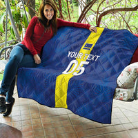 Custom Curacao Football Quilt Go Champions Flag Style - Wonder Print Shop