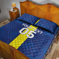 Custom Curacao Football Quilt Bed Set Go Champions Flag Style - Wonder Print Shop