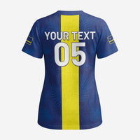 Custom Curacao Football Scrub Top Go Champions Flag Style - Wonder Print Shop