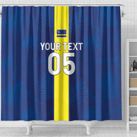 Custom Curacao Football Shower Curtain Go Champions Flag Style - Wonder Print Shop