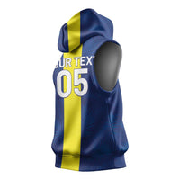 Custom Curacao Football Sleeveless Hoodie Go Champions Flag Style - Wonder Print Shop