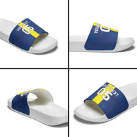 Custom Curacao Football Slide Sandals Go Champions Flag Style - Wonder Print Shop