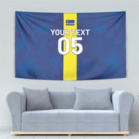 Custom Curacao Football Tapestry Go Champions Flag Style - Wonder Print Shop