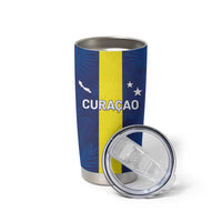 Custom Curacao Football Tumbler Cup Go Champions Flag Style - Wonder Print Shop