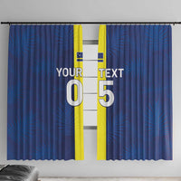 Custom Curacao Football Window Curtain Go Champions Flag Style - Wonder Print Shop