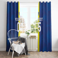 Custom Curacao Football Window Curtain Go Champions Flag Style - Wonder Print Shop