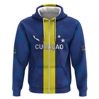 Custom Curacao Football Zip Hoodie Go Champions Flag Style - Wonder Print Shop