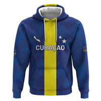 Custom Curacao Football Zip Hoodie Go Champions Flag Style - Wonder Print Shop