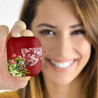 Puerto Rico Coqui Frog AirPods Case Tropical Flowers Polynesian Style - Wonder Print Shop
