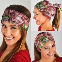 Puerto Rico Coqui Frog Neck Gaiter Tropical Flowers Polynesian Style - Wonder Print Shop