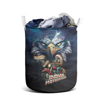 American Indian Legendary Motorcycle Laundry Basket Native American Retro Rider - Wonder Print Shop
