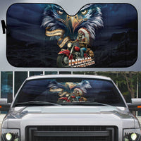 American Indian Legendary Motorcycle Auto Sun Shade Native American Retro Rider - Wonder Print Shop