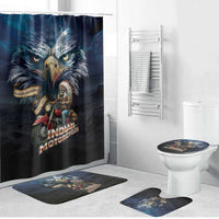 American Indian Legendary Motorcycle Bathroom Set Native American Retro Rider - Wonder Print Shop