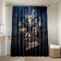 American Indian Legendary Motorcycle Bathroom Set Native American Retro Rider - Wonder Print Shop
