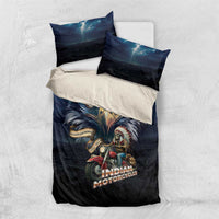American Indian Legendary Motorcycle Bedding Set Native American Retro Rider - Wonder Print Shop