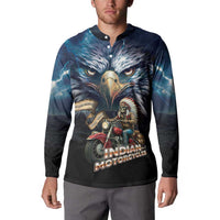 American Indian Legendary Motorcycle Button Sweatshirt Native American Retro Rider - Wonder Print Shop