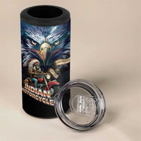 American Indian Legendary Motorcycle 4 in 1 Can Cooler Tumbler Native American Retro Rider - Wonder Print Shop