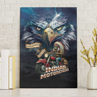American Indian Legendary Motorcycle Canvas Wall Art Native American Retro Rider - Wonder Print Shop
