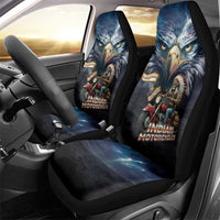 American Indian Legendary Motorcycle Car Seat Cover Native American Retro Rider - Wonder Print Shop