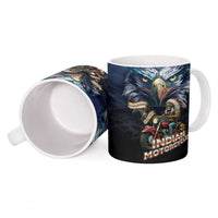 American Indian Legendary Motorcycle Ceramic Mug Native American Retro Rider - Wonder Print Shop