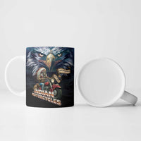 American Indian Legendary Motorcycle Ceramic Mug Native American Retro Rider - Wonder Print Shop