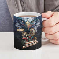 American Indian Legendary Motorcycle Ceramic Mug Native American Retro Rider - Wonder Print Shop