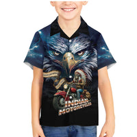 American Indian Legendary Motorcycle Family Matching Mermaid Dress and Hawaiian Shirt Native American Retro Rider - Wonder Print Shop