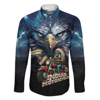 American Indian Legendary Motorcycle Family Matching Off The Shoulder Long Sleeve Dress and Hawaiian Shirt Native American Retro Rider - Wonder Print Shop
