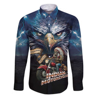 American Indian Legendary Motorcycle Family Matching Short Sleeve Bodycon Dress and Hawaiian Shirt Native American Retro Rider - Wonder Print Shop