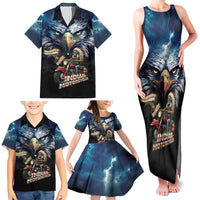 American Indian Legendary Motorcycle Family Matching Tank Maxi Dress and Hawaiian Shirt Native American Retro Rider - Wonder Print Shop