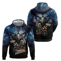 American Indian Legendary Motorcycle Hoodie Native American Retro Rider - Wonder Print Shop