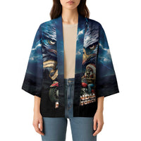 American Indian Legendary Motorcycle Kimono Native American Retro Rider - Wonder Print Shop