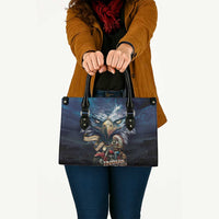 American Indian Legendary Motorcycle Leather Bag Native American Retro Rider - Wonder Print Shop