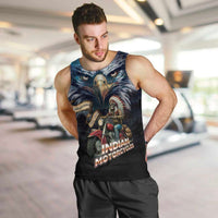 American Indian Legendary Motorcycle Men Tank Top Native American Retro Rider - Wonder Print Shop