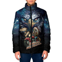 American Indian Legendary Motorcycle Padded Jacket Native American Retro Rider - Wonder Print Shop