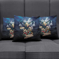 American Indian Legendary Motorcycle Pillow Cover Native American Retro Rider - Wonder Print Shop