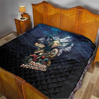 American Indian Legendary Motorcycle Quilt Native American Retro Rider - Wonder Print Shop