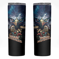 American Indian Legendary Motorcycle Skinny Tumbler Native American Retro Rider - Wonder Print Shop