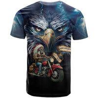 American Indian Legendary Motorcycle T Shirt Native American Retro Rider - Wonder Print Shop