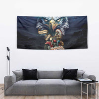 American Indian Legendary Motorcycle Tapestry Native American Retro Rider - Wonder Print Shop