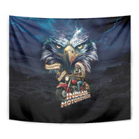 American Indian Legendary Motorcycle Tapestry Native American Retro Rider - Wonder Print Shop