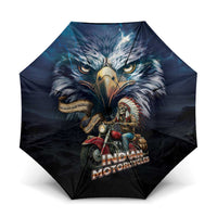 American Indian Legendary Motorcycle Umbrella Native American Retro Rider - Wonder Print Shop