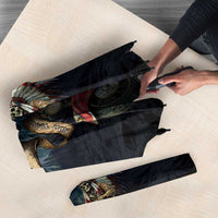 American Indian Legendary Motorcycle Umbrella Native American Retro Rider - Wonder Print Shop