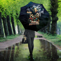 American Indian Legendary Motorcycle Umbrella Native American Retro Rider - Wonder Print Shop